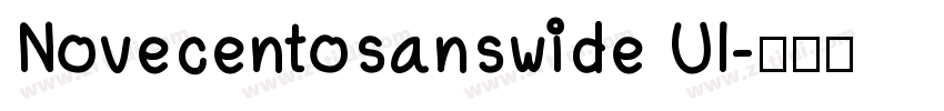 Novecentosanswide Ul字体转换